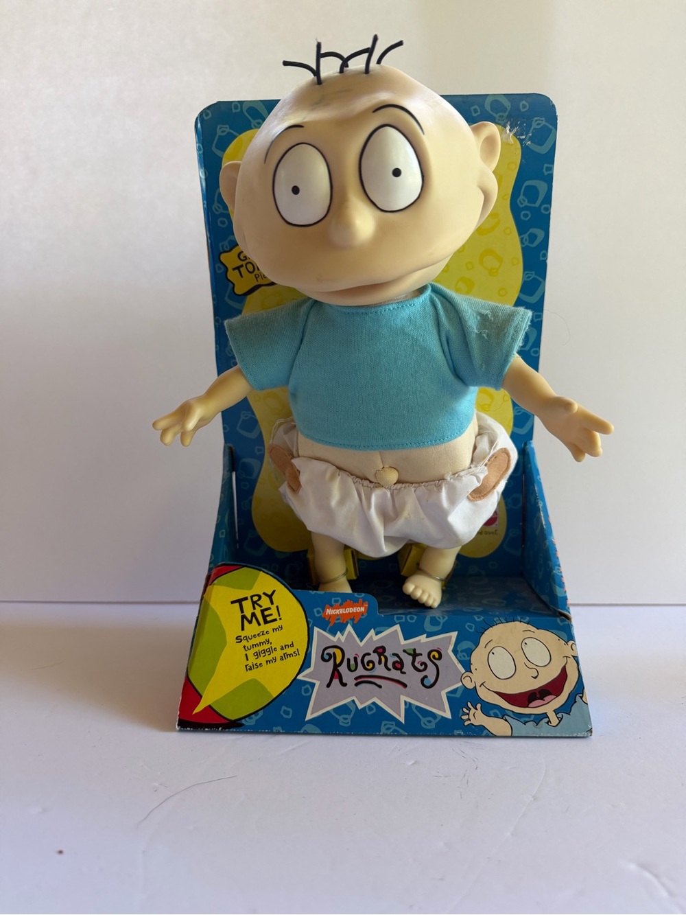 Vintage 1997 Rugrats Giggling Tommy Pickles Doll Nickelodeon Rare